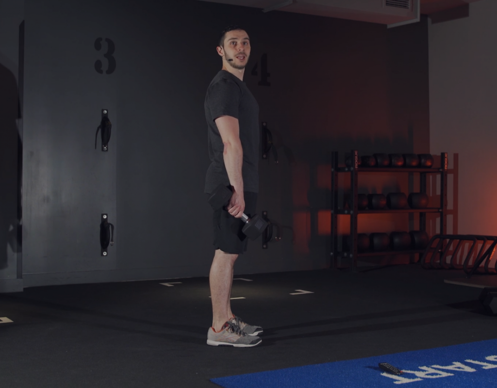 Vidéo Deadlift, Press & Squat avec Dumbbell